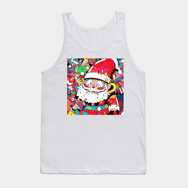 Christmas and Santa Claus 30 Tank Top by saveasART